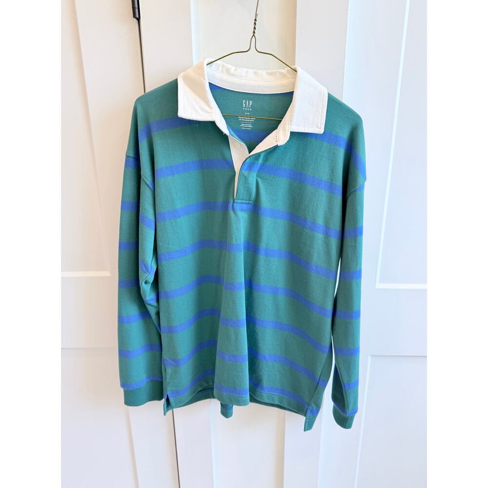 NWOT GAP Teen Boy Rugby Shirt Size L 14/16